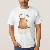 Capybara T - Shirt Cappyccino Spaß (Vorderseite)