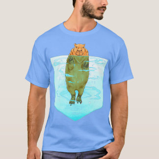 Capybara-Tasche im Pocket T-Shirt