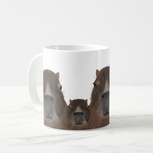Capybara-Tasse Kaffeetasse (Vorderseite Links)