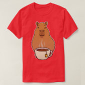 Capybara Tea Cup T-Shirt (Design vorne)