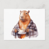 Capybara-Tee Postkarte (Vorderseite)