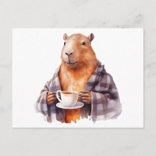 Capybara-Tee Postkarte (Vorderseite)