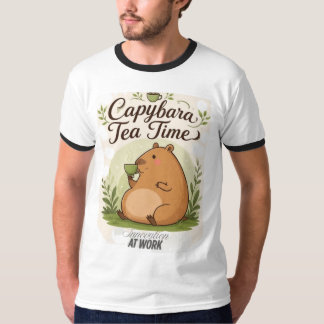 Capybara-Teepause | Süße Capybara trinkt Tee Spaß