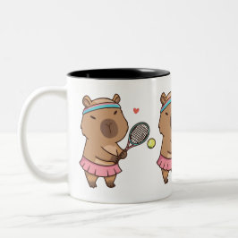 Capybara Tennis Tasse | Funny Sports Lover Kaffee
