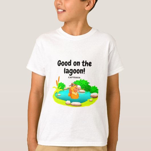 Capybara themed T-shirt with fun message. (Vorderseite)
