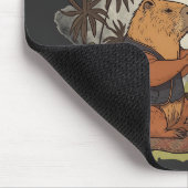 Capybara Therapy Time Squeak wenn Sie überfordert Mousepad (Ecke)