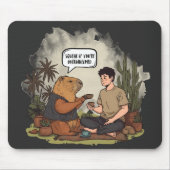 Capybara Therapy Time Squeak wenn Sie überfordert Mousepad (Vorne)