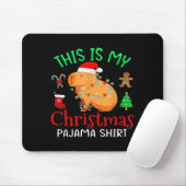 Capybara This Is My Christmas Pajama Capy Santa Me Mousepad (Mit Mouse)