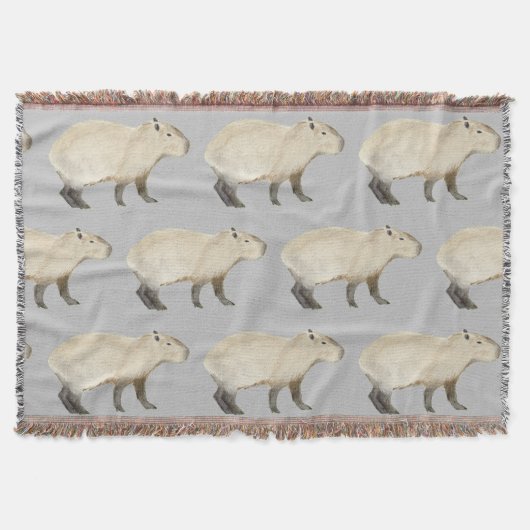 Capybara Throw Blanket Decke (Vorderseite)