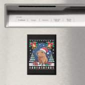 Capybara-Tierliebhaber-Weihnachtsgeschenk Hässlich Magnet (In Situ (Geschirrspüler))