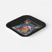 Capybara Tierliebhaber Weihnachtsgeschenk Hässlich Pappteller (Gewinkelt)