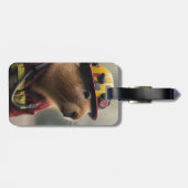 "Capybara to Rescue: Feuerwehrmann Außerordentlich Gepäckanhänger (Rückseite horizontal)