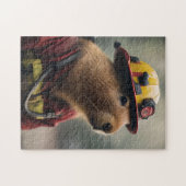 "Capybara to Rescue: Feuerwehrmann Außerordentlich Puzzle (Horizontal)