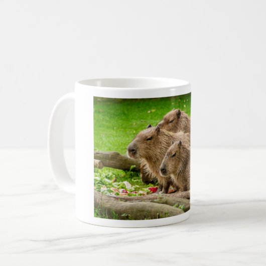 Capybara Trio Kaffeetasse (Vorderseite Links)
