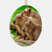 Capybara Trio Keramik Ornament (Rechts)