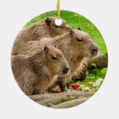 Capybara Trio Keramik Ornament (Hinten)