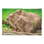 Capybara Trio Kissenbezug (Rückseite)