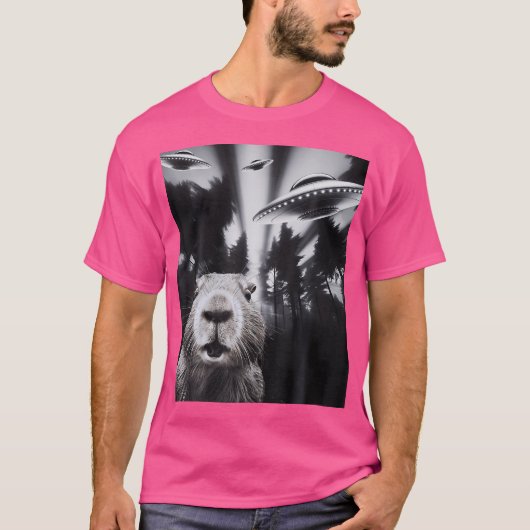 Capybara Ufo T-Shirt (Vorderseite)