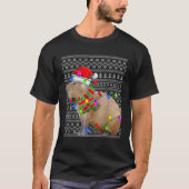 Capybara Ugly Xmas Lighting Santa Capybara Christm T-Shirt (Vorderseite)