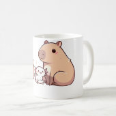 Capybara und Axolotl Kaffeetasse (VorderseiteRechts)