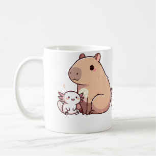 Capybara und Axolotl Kaffeetasse