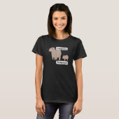 Capybara und Baby Capybara Pup Copy Paste Pub T-Shirt (Vorne ganz)