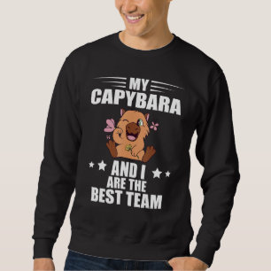 Capybara und ich bestes Team Nagetier Tier Capybar Sweatshirt