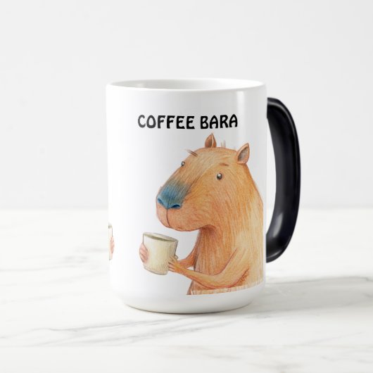 CAPYBARA UND KAFFEE LOVERS MUG VERWANDLUNGSTASSE (VorderseiteRechts)