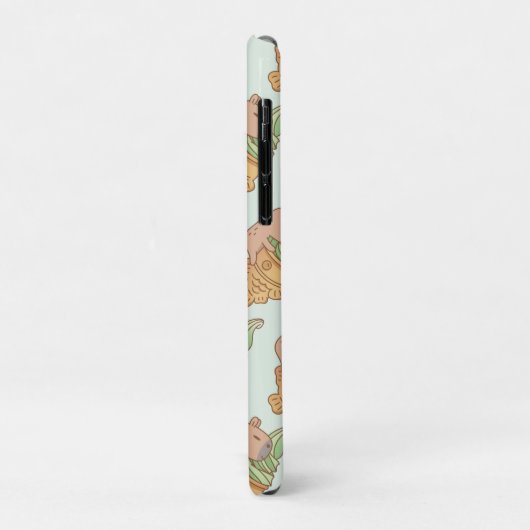 Capybara und Match Taiyaki Eis Muster Case-Mate iPhone Hülle (Hinten/Links)