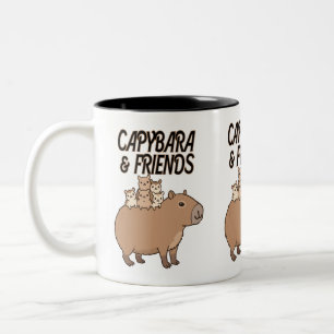 Capybara und Tasse der Freunde Süße Tier