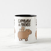 Capybara und Tasse der Freunde | Süße Tier (Mittel)