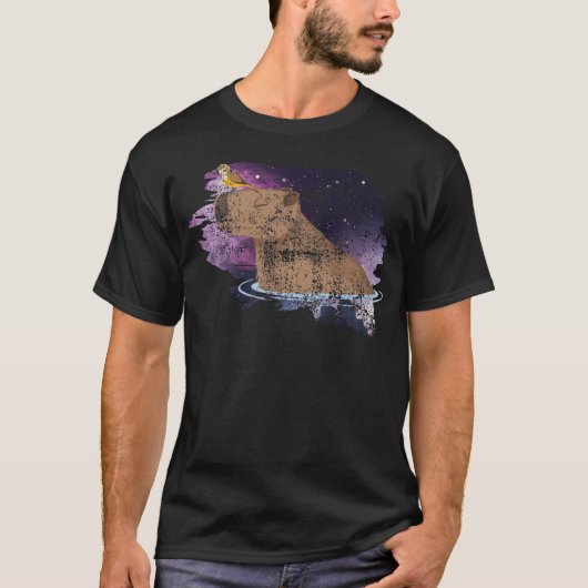 Capybara und Vogelarten, gestört T-Shirt (Vorderseite)