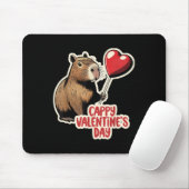 Capybara Valentine, Cappy Valentinstag, Capybara Mousepad (Mit Mouse)