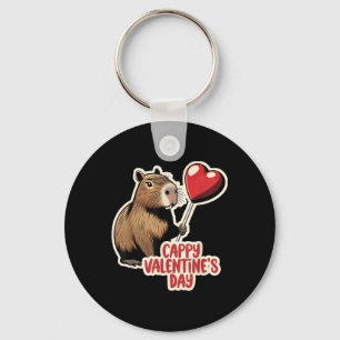 Capybara Valentine, Cappy Valentinstag, Capybara Schlüsselanhänger
