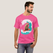 Capybara Vibes Beach Waves Capybara T-Shirt (Vorne ganz)