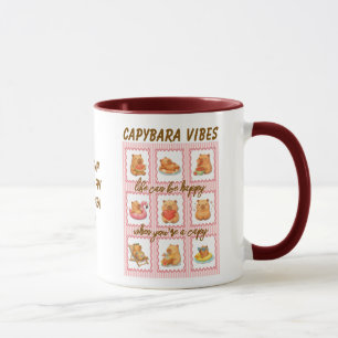 CAPYBARA VIBES Benutzerdefinierte süße Leben ist g Tasse