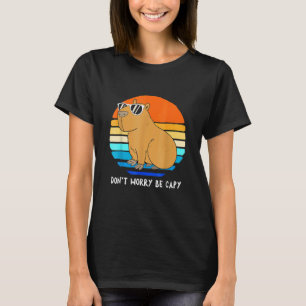 Capybara Vintag Retro Machen Sie sich keine Sorgen T-Shirt