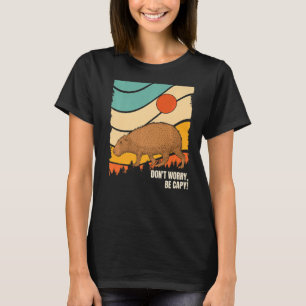 Capybara Vintag Retrostil Tier machen Sie sich kei T-Shirt