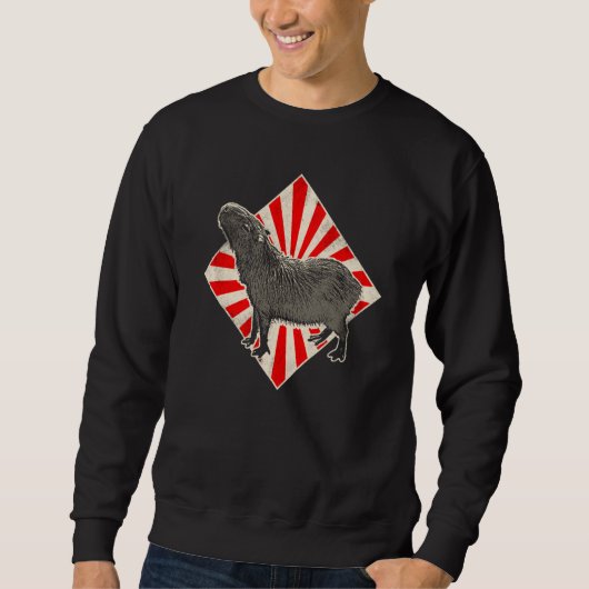 Capybara Vintage Capybara  5 Sweatshirt (Vorderseite)