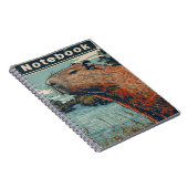 Capybara Vintage Notizblock (Rechte Seite)