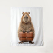Capybara Wandteppich (Vorderseite)
