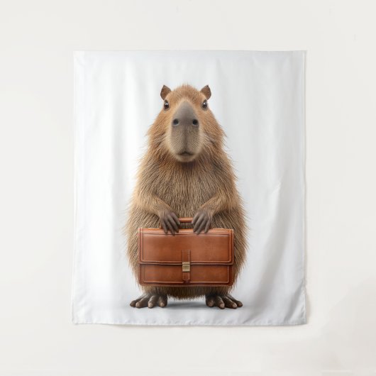Capybara Wandteppich (Vorderseite)