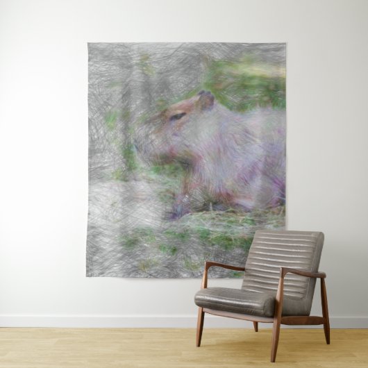 Capybara Wandteppich (Beispiel)