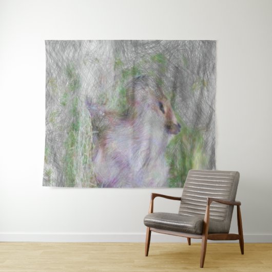 Capybara Wandteppich (Beispiel (Horizontal))