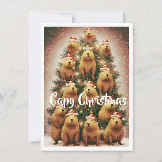 Capybara Weihnachten (Vorderseite)