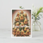 Capybara Weihnachten (Stehend Vorderseite)