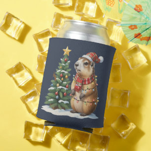 Capybara Weihnachten Cappy Tierliebhaber Xmas Dosenkühler