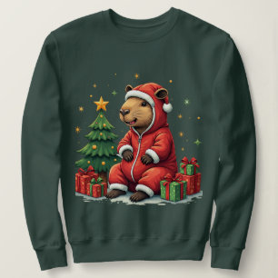 Capybara Weihnachten Gemütliche Wintertiere Feie Sweatshirt