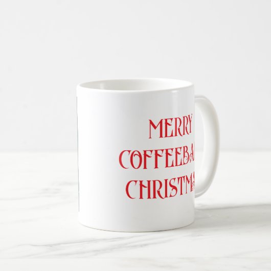 Capybara, Weihnachten, Ihren eigenen Text hinzufüg Kaffeetasse (VorderseiteRechts)