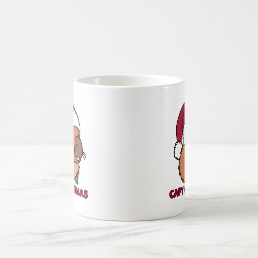 Capybara Weihnachten Kaffeetasse (Mittel)